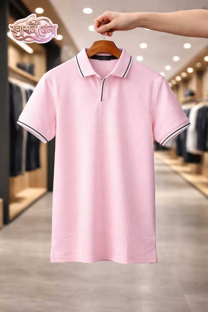 Premium Cotton Half Sleeve Polo Shirt For Men