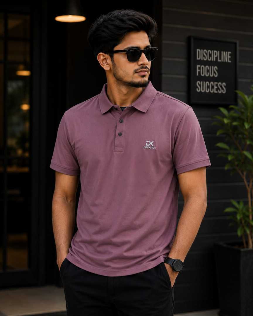 Super Premium China Fabric Sewing Less Polo Shirt For Men