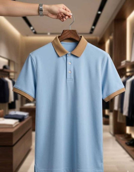 Premium Cotton Half Sleeve Polo Shirt For Men